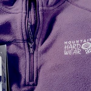NWT Mountain Hardwear womens microchill purple 1/4 zip fleece. Size small